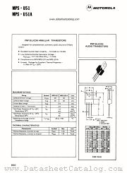 MPS-U51A datasheet pdf Motorola