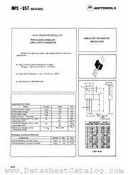 MPS-U57 datasheet pdf Motorola