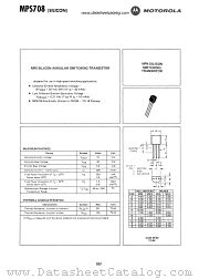 MPS708 datasheet pdf Motorola
