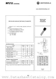 MPS753 datasheet pdf Motorola