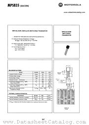MPS835 datasheet pdf Motorola