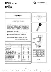 MPU132 datasheet pdf Motorola