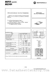 MQ2484 datasheet pdf Motorola