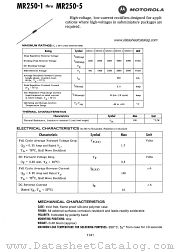 MR250-3 datasheet pdf Motorola