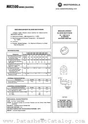 MR2501 datasheet pdf Motorola