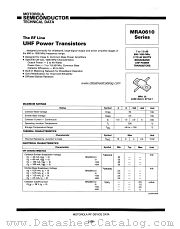 MRA0610-18A datasheet pdf Motorola