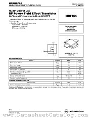 MRF154 datasheet pdf Motorola