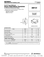 MRF157 datasheet pdf Motorola