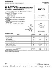 MRF174 datasheet pdf Motorola
