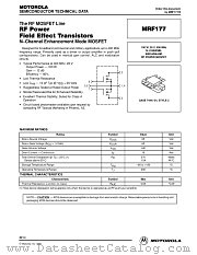 MRF177 datasheet pdf Motorola