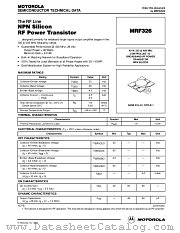 MRF326 datasheet pdf Motorola