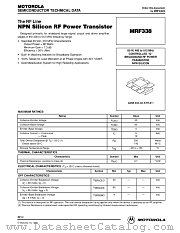 MRF338 datasheet pdf Motorola