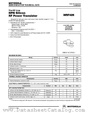 MRF426 datasheet pdf Motorola