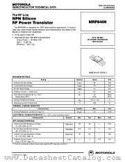 MRF6409 datasheet pdf Motorola