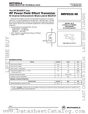 MRF6522_60_D datasheet pdf Motorola