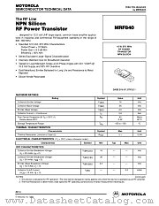 MRF840 datasheet pdf Motorola
