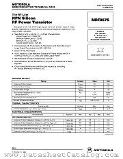 MRF857 datasheet pdf Motorola