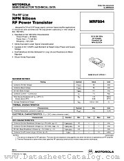MRF894 datasheet pdf Motorola