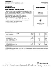MRF949T1 datasheet pdf Motorola