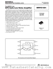 MRFIC1501 datasheet pdf Motorola