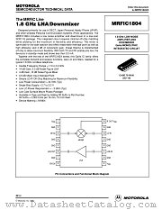 MRFIC1804 datasheet pdf Motorola