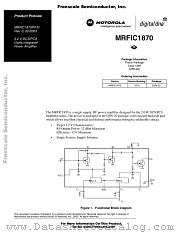 MRFIC1870 datasheet pdf Motorola