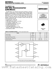 MRFIC2001 datasheet pdf Motorola