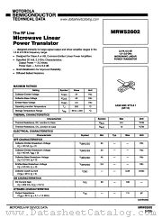 MRW52602 datasheet pdf Motorola
