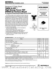 MTB16N25E datasheet pdf Motorola