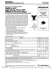 MTB33N10E datasheet pdf Motorola