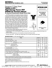 MTB3N120E datasheet pdf Motorola