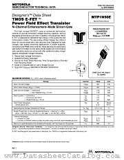 MTP1N50E datasheet pdf Motorola