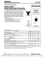 MTP40N10E datasheet pdf Motorola