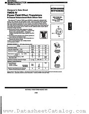 MTP45N05E datasheet pdf Motorola