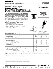 MTP75N05HD datasheet pdf Motorola