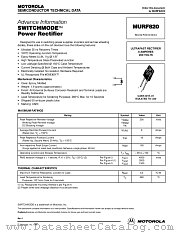MURF820 datasheet pdf Motorola