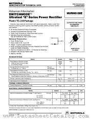 MURH8100E datasheet pdf Motorola