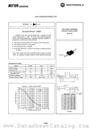 MV109 datasheet pdf Motorola