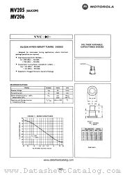 MV206 datasheet pdf Motorola