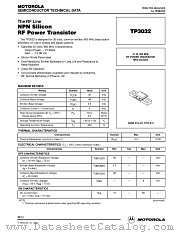 TP3032 datasheet pdf Motorola