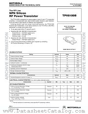 TPV8100B_D datasheet pdf Motorola