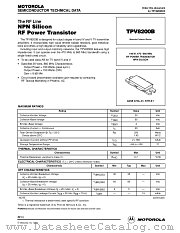 TPV8200B datasheet pdf Motorola