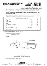 AC128/1 datasheet pdf Mullard
