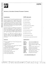 COPS datasheet pdf National Semiconductor