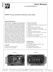 MA1003 datasheet pdf National Semiconductor