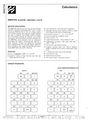 MM57104 datasheet pdf National Semiconductor