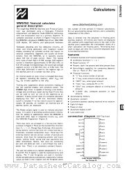 MM5762 datasheet pdf National Semiconductor