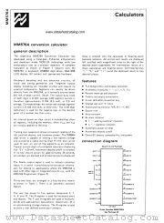 MM5764 datasheet pdf National Semiconductor