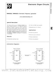 MM5832 datasheet pdf National Semiconductor