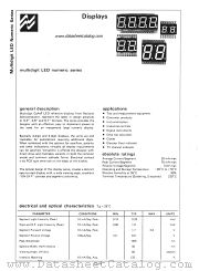 MULTIDIGIT LED datasheet pdf National Semiconductor